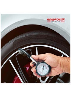 RoadPower Tire Pressure Gauge 100 psi  Accurate Heavy Duty Tire Gauge Cars Trucks SUV Motorcycles  - Image 3
