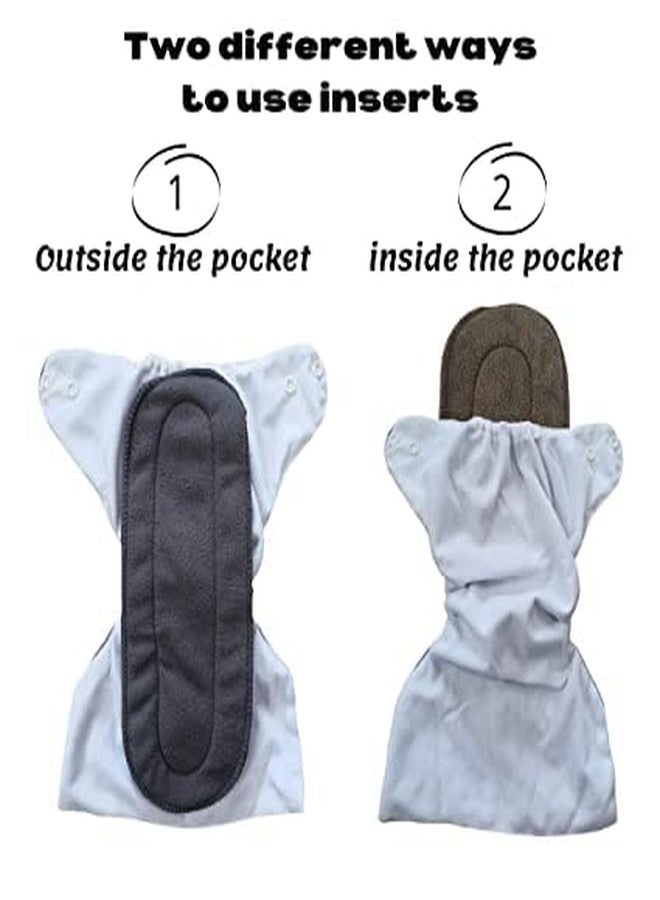 POPREX Reusable Adjustable Washable Cloth Diaper Nappy Pack of 1 with 1 Diaper Liner (Inner Cloths) for Babies of Ages 0 to 2 Years, Random Color - Image 2