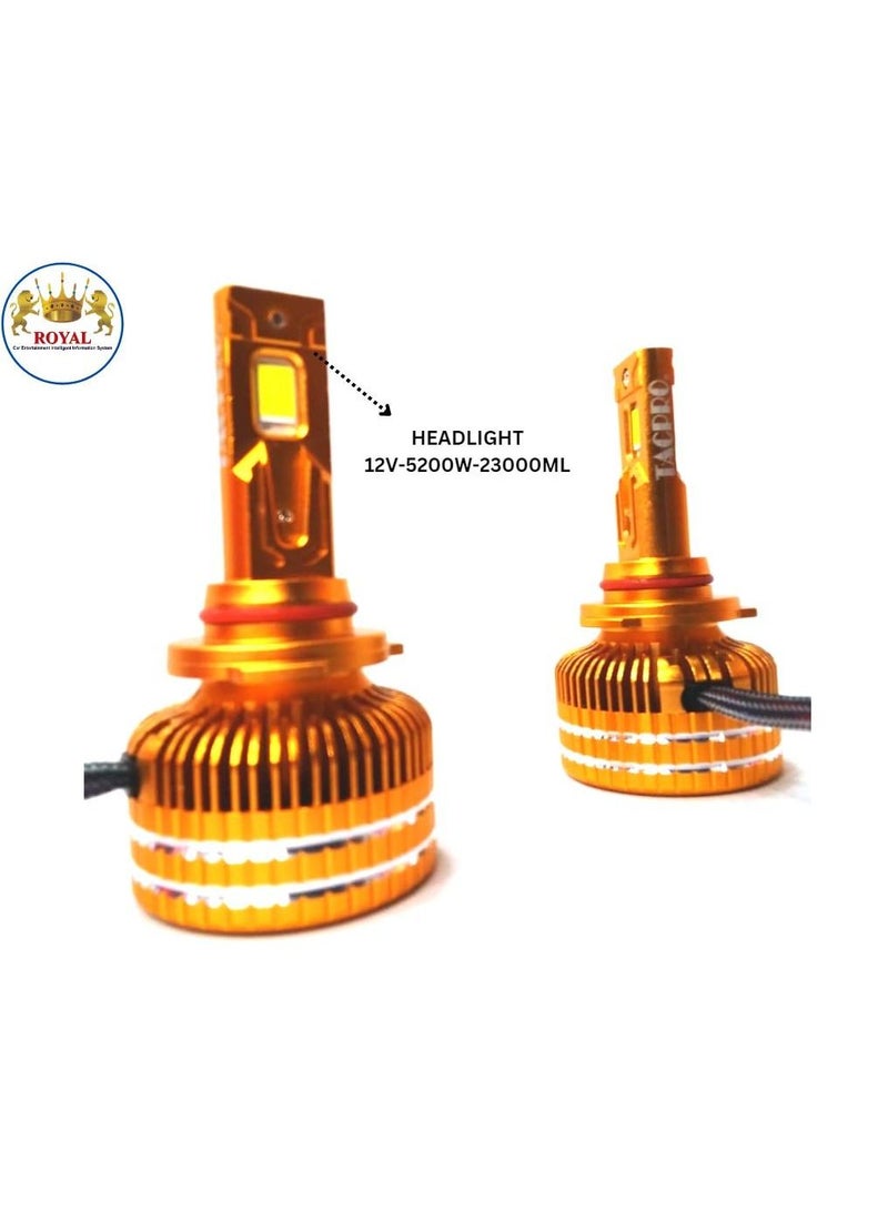 رويال CAR HEADLIGHT 12V 5200W 23000LM - DYT Q150 (H7) - Image 2