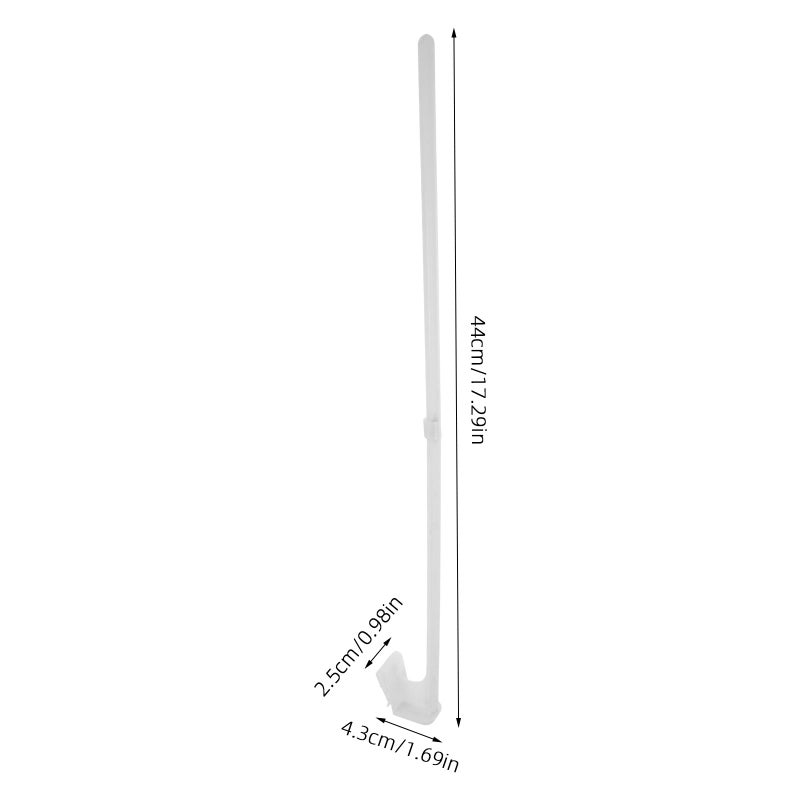 10Pcs White Plastic Car Window Flag Poles Universal Clip on Mount for Festival and Parade Use - Image 2