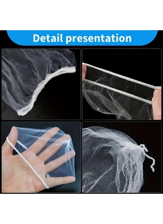 FALMER - 500pcs Disposable Kitchen Sink Filters - Anti-blocking Garbage Bag Mesh Strainer for Sewer Drain (White) - Image 1