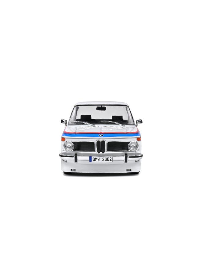 Solido BMW 2002 Tii Turbo Evocation White 1971 Diecast Model Car, 1:18 Scale, Opening Front Doors, Steerable Wheels, Official BMW Collector Display Model - Image 1