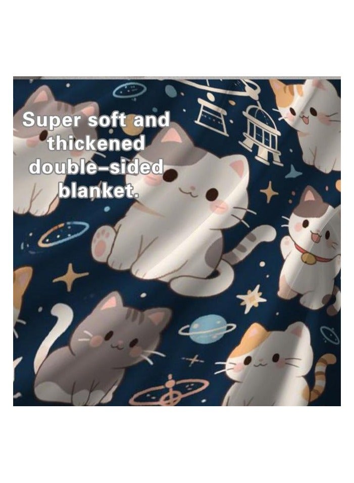 general Flannel thin blanket (warm and comfortable, suitable for sleep, gaming, dust removal and sandproof) 150cm*200cm - 1181 - Image 1