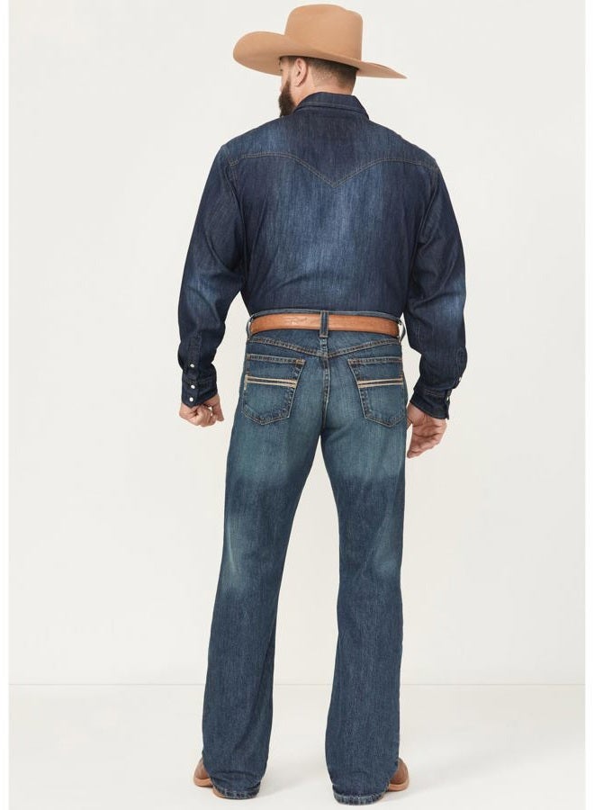 Cinch Men's Carter Relaxed-Fit Jean, Medium Stone Wash, 31W / 34L - Image 3
