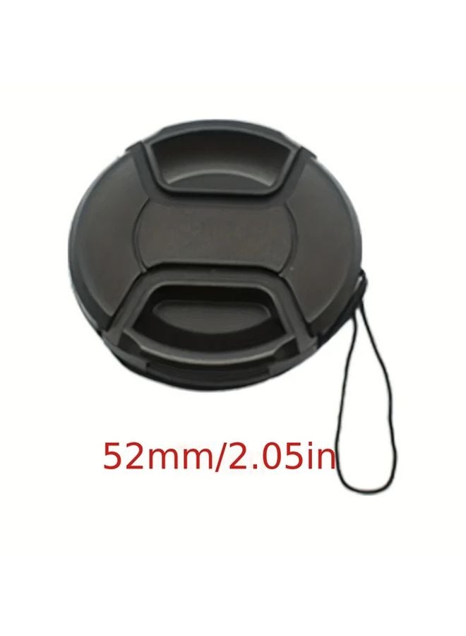 52mm Camera Lens Cover Bracket Black Lens Protection Accessories 1pc - Image 1