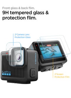 Spigen GLAStR Slim for GoPro Hero 4K Screen Protector [2 PACK] Premium Tempered Glass [2 Front Screen Protector + 2 Camera Lens Protectors]  - Image 3
