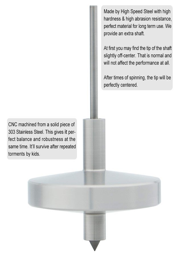 DjuiinoStar High Grade Stainless Steel Gyroscope, Waste Your Time Efficiently (AVG 7"-15"; BR 32"), Anty-Gravity Unique Gift DST-901 - Image 5