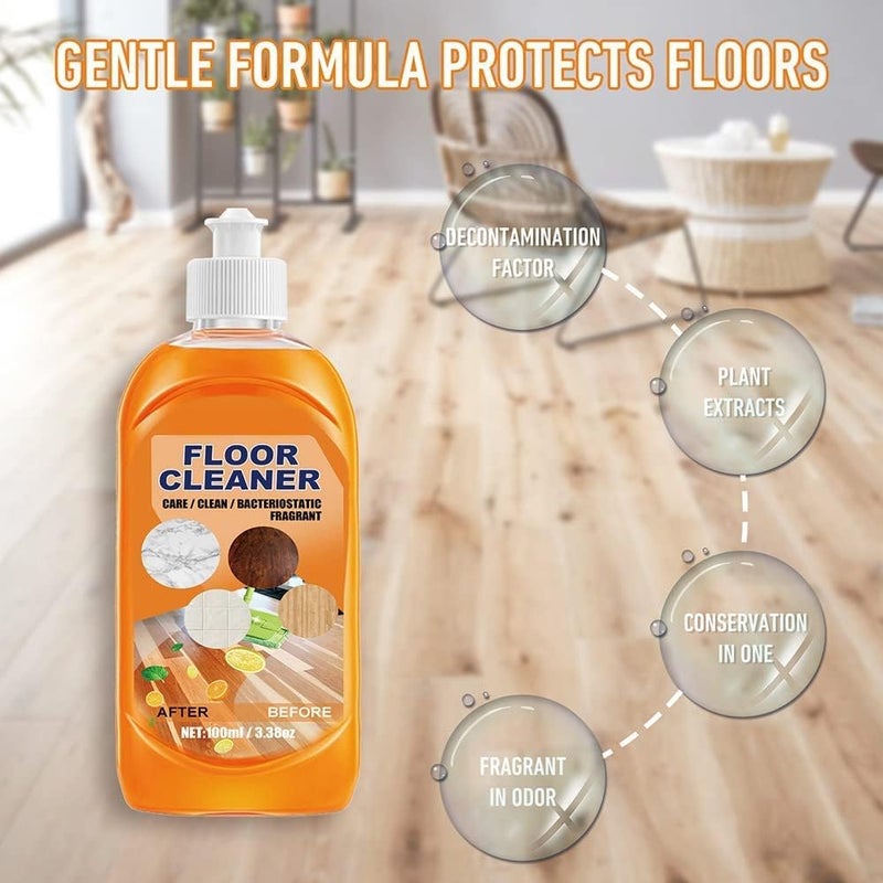 klarako Powerful Decontamination Floor Cleaner - [NEW-Upgrade] Wood Floor Polish - Multipurpose Cleaning Liquid - Brightening Repair Scratch Tool (3PC) - Image 4