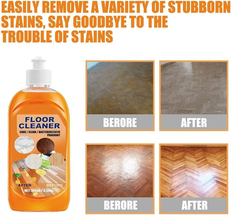 klarako Powerful Decontamination Floor Cleaner - [NEW-Upgrade] Wood Floor Polish - Multipurpose Cleaning Liquid - Brightening Repair Scratch Tool (3PC) - Image 5