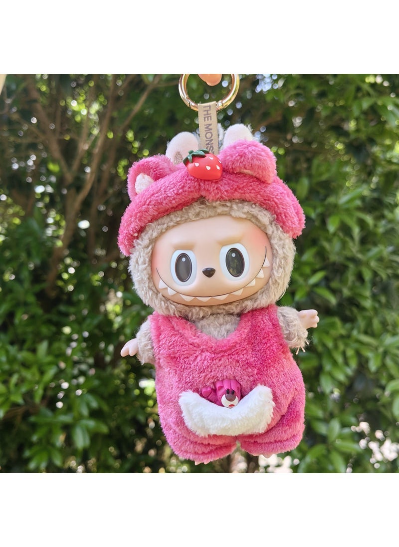 Generic - 17cm Plush Cartoon Toy Set with Bag and Accessories Mei Mei Bear two-piece set (without baby) - Image 1