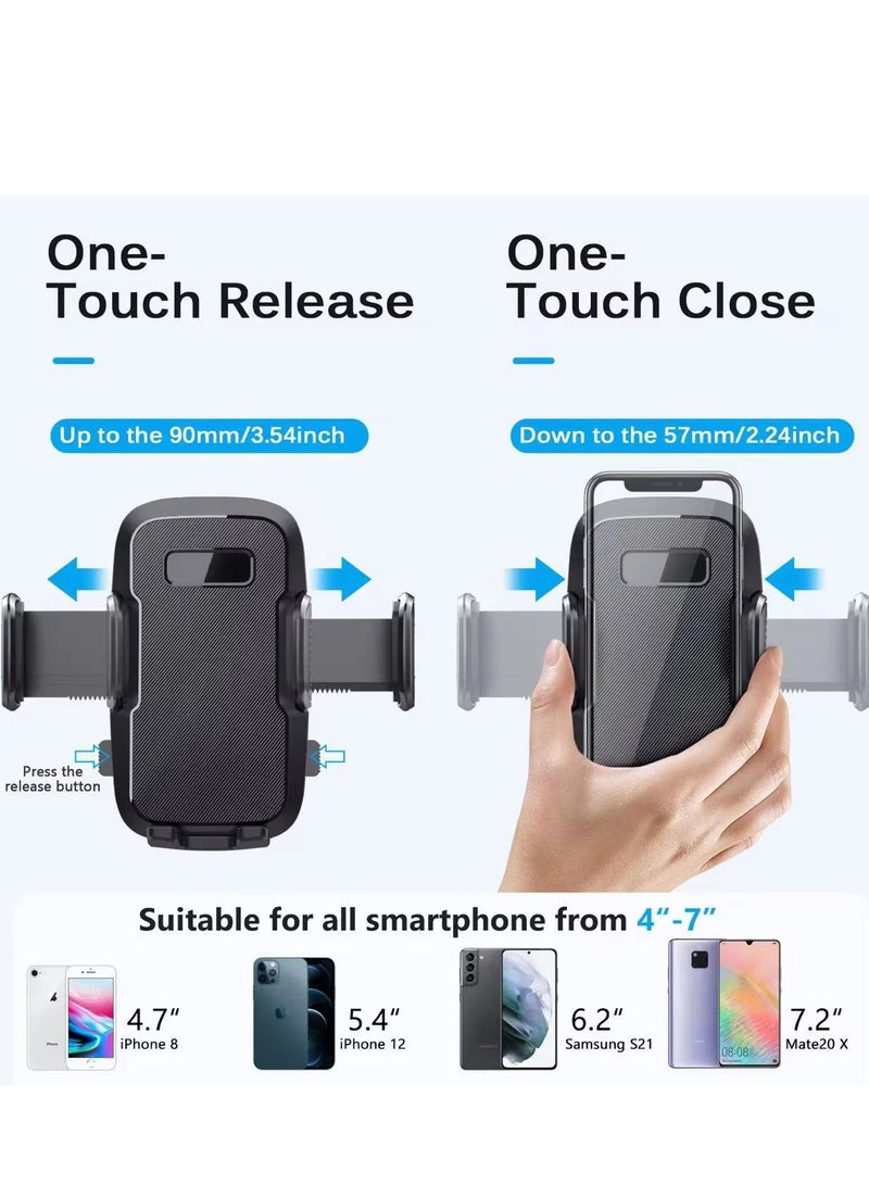 Cell Dashboard Car Phone Holder 360° Widest View Flexible Long Arm Universal Strong Suction Anti-Shake Stabilizer Handsfree Auto Windshield Air Vent Phone Mount ML-219 Compatible with All Phone Android iPhone - Image 4