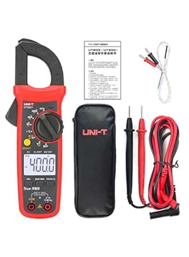 UNI-T UT202+ Multimeter Auto Range True RMS Clamp Meter with LCD Display Clamp Meter