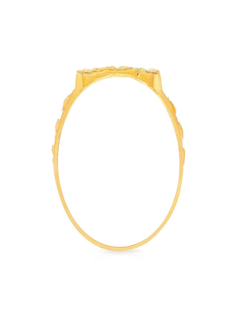 Malabar Gold and Diamonds خاتم من الذهب الأصفر عيار 22 قيراط 916 RG1178398Y21 للرجال  - Image 3
