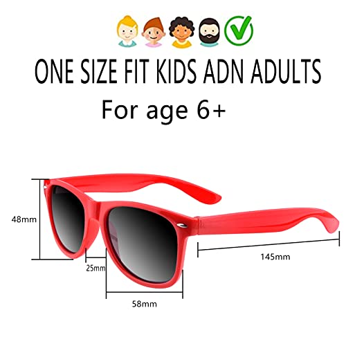 TUPARKA 12 Pack Sunglasses Party Favors Bulk Party Toys Goody Bag Favors for Birthday Party Beach Pool Wedding Party Supplies Red - Image 5