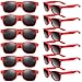 TUPARKA 12 Pack Sunglasses Party Favors Bulk Party Toys Goody Bag Favors for Birthday Party Beach Pool Wedding Party Supplies Red - Image 2