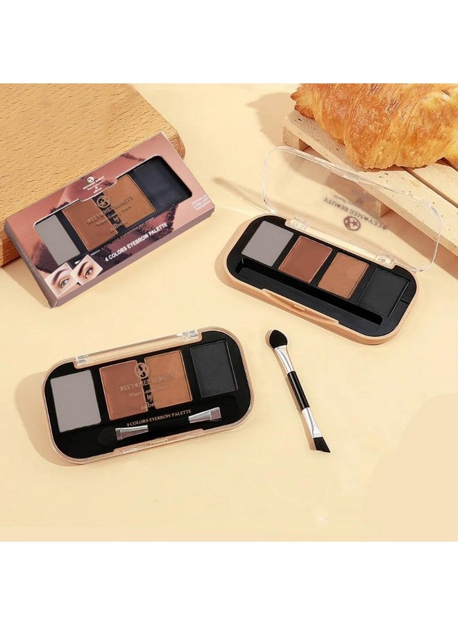 adbeni 4 Colors Eyebrow Palette 9Gm | Natural Color, Long Lasting & Waterproof | Embark A Journey Through Radiant Realms | Infinite Expression Of Timeless Beauty (Shade-01) - Image 1