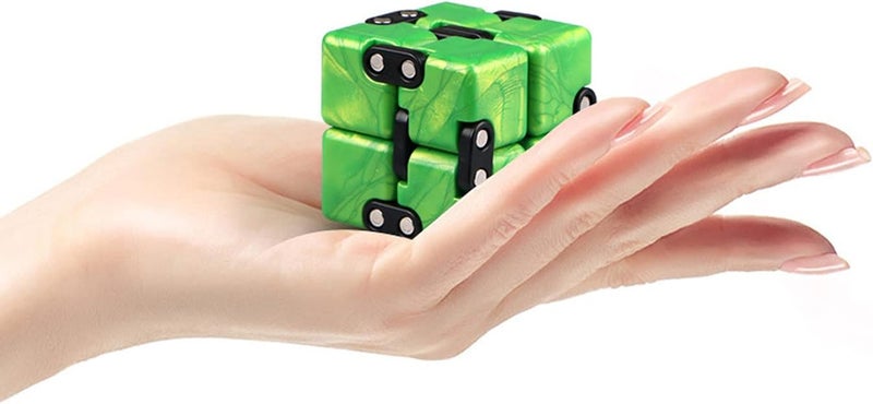 TANCH Magic Crazy Cube Stress & Anxiety Relief Toy Killing Time Fidget Toy for Kids Adults ADD ADHD (Blue) - Image 2