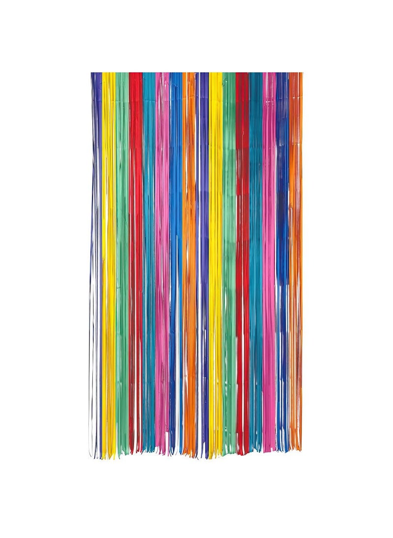Folat Foil Curtain Multicolor 200x100cm Party Backdrop