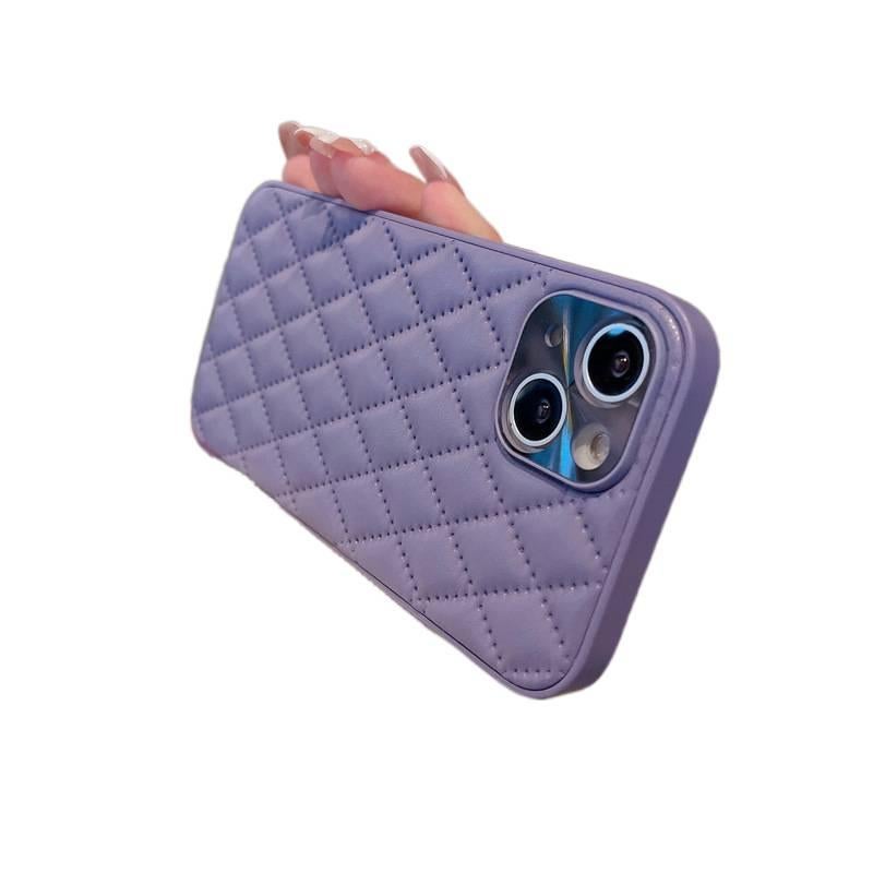 Protective Case, Green, Silicone, Drop Protection, Checkered Pattern, Shockproof Cover for iPhone 15 / 15 Plus / 15 Pro / 15 Pro Max - Image 4