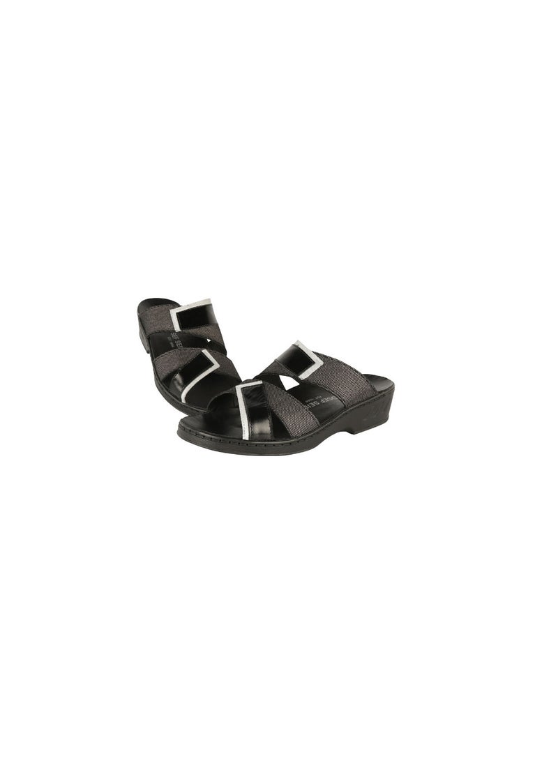 جوزيف سيبل Josef Seibel Ladies Comfort Wedge Sandals 08851AR Black Kombi - Image 2