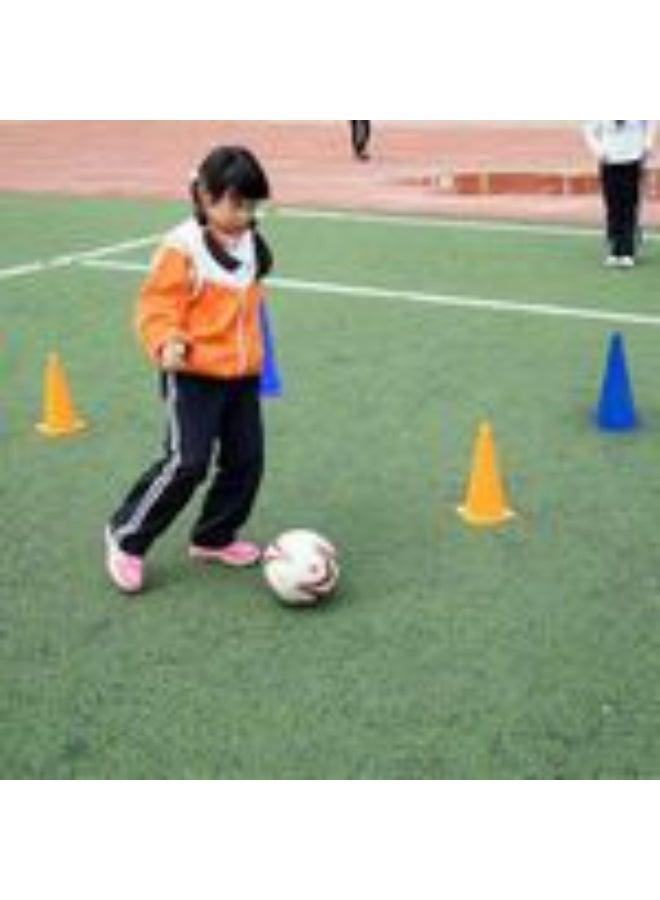 أقماع تدريب كرة قدم بلاستيكية 23 سم - 6 قطع ألوان متنوعة - Image 2