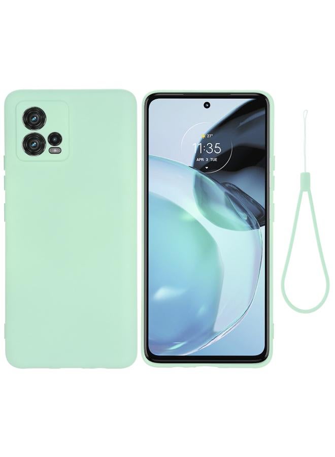 S-TOP Case For Motorola Moto G72 Pure Color Liquid Silicone Shockproof Full Coverage Phone Case - Image 1