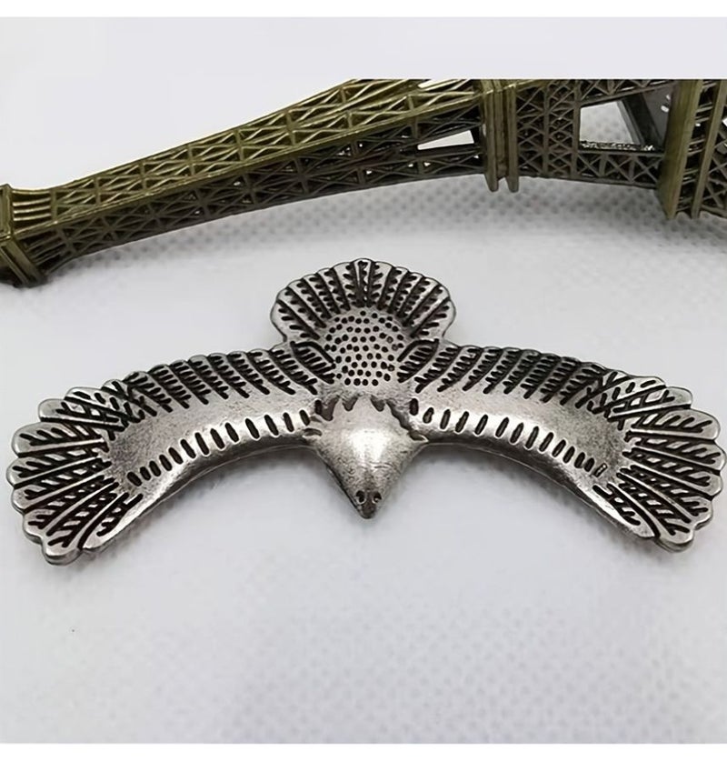 Vintage Eagle Pattern Clothing And Leather Additions Includes Bags Belts Antique Silver Studs 5 Set - Image 1