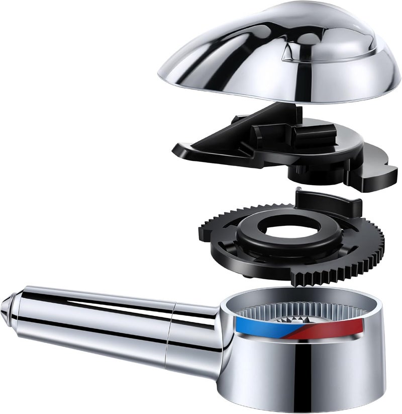Enhon Lever Handle Replacement for 10424, Single Lever Handles Kit Compatible with Delta Series 1700 Monitor Tub and Shower Faucets, 5 in H X 2 in W Faucet Handle, Chrome (1 Pack) - Image 1