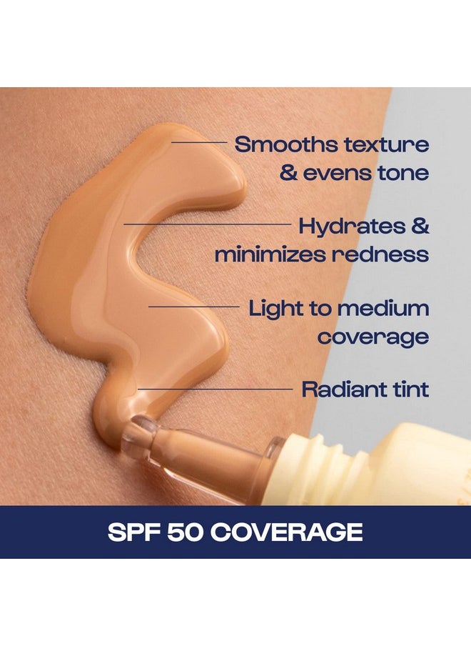 ALLEYOOP - Sunsational Tinted Moisturizer Sunscreen For Face Broad Spectrum Spf 50 100% Mineral Sunscreen With Niacinamide & Jojoba Protects Hydrates And Soothes Skin Vegan Crueltyfree Aurora - Image 1