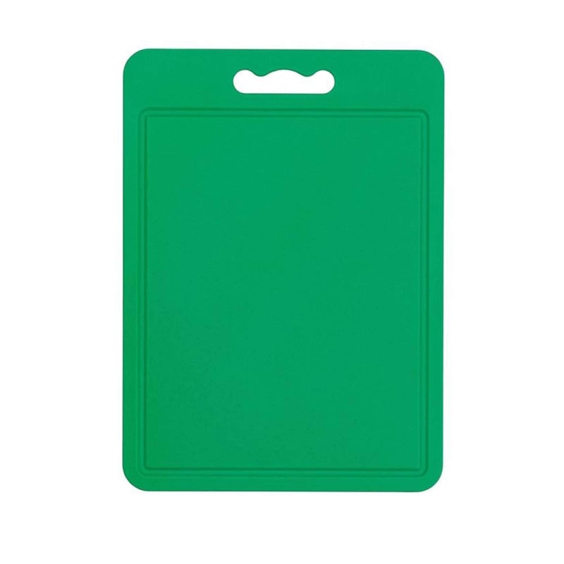 Chef Aid Large Green Poly Chopping Board Multipurpose AntiSlip Surface Easy Clean and Dishwasher Safe with Handle 40 x 30cm Other Colour Options Available