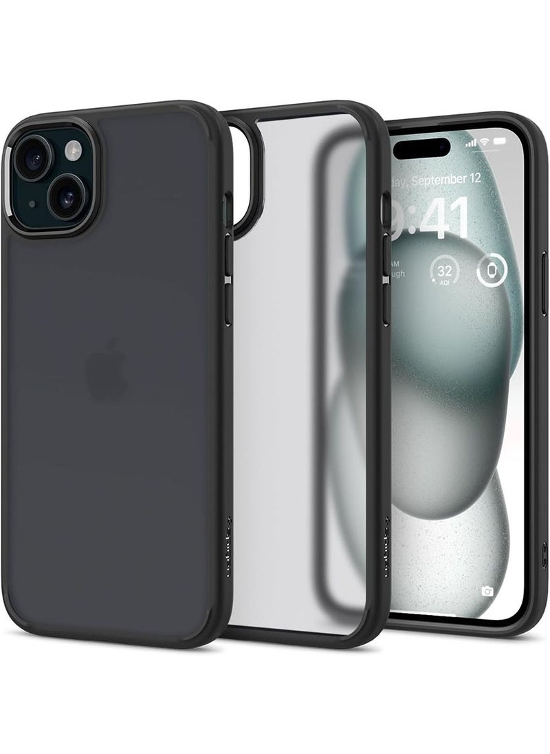 Spigen Ultra Hybrid for iPhone 15 PLUS Case Cover - Frost Black  - Image 1