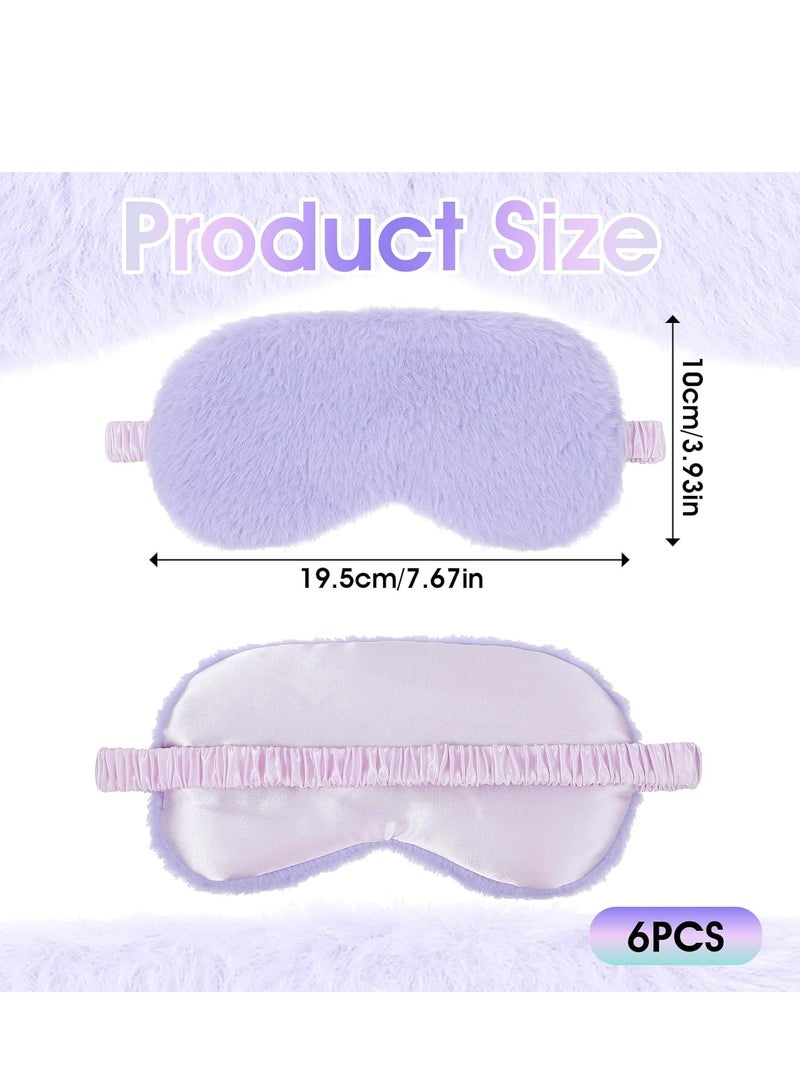 إسكدنيا 6 قطعة مخطط مخيم للنوم للعين مخفي العين للنوم مغلف العين للنساء والرجال هدية للسفر - Image 2