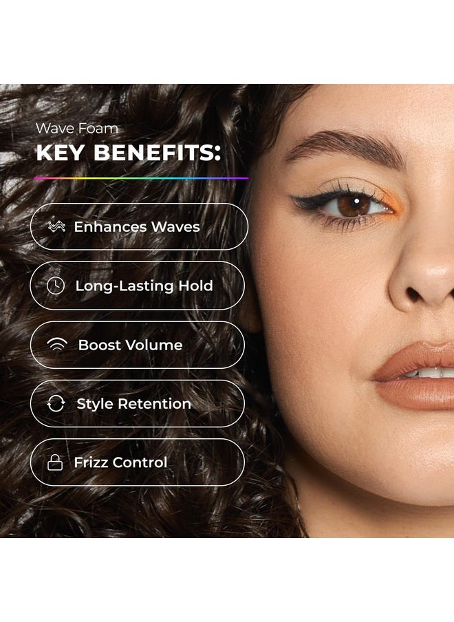 XMONDO XMONDO Hair Wavetech Wave Foam - Vegan Formula with Pro-Vitamin B5 and Anti-Frizz Nutrients to Fight Static, Control Frizz, and Enhance Your Wavy Hair, 6.7 Fl Oz 1-Pack  - Image 5