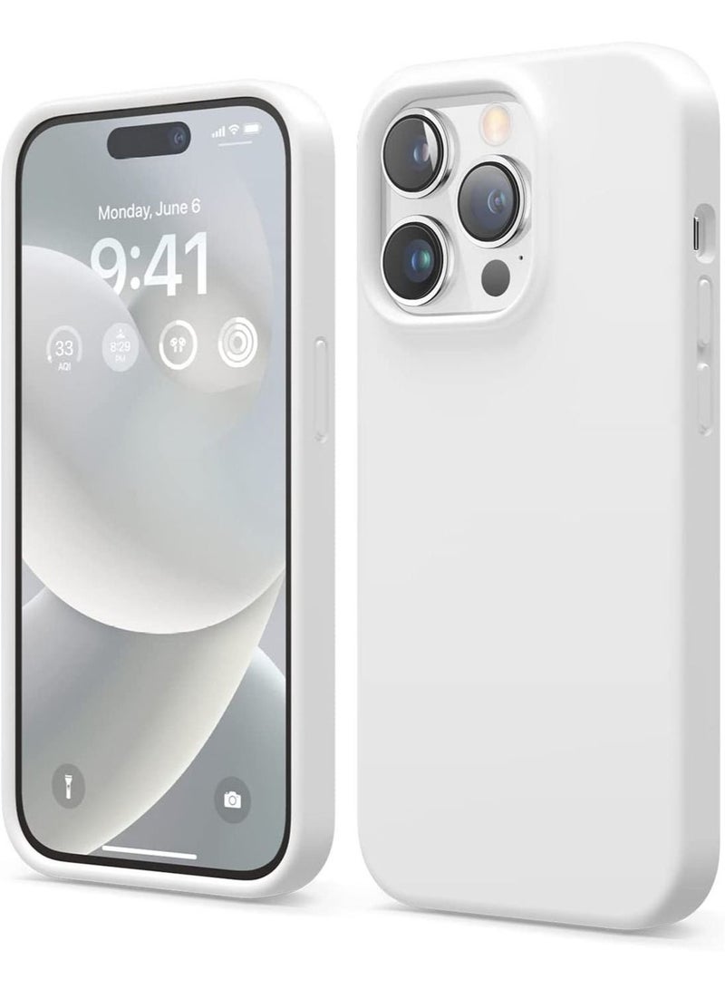 Elago Silicone Case Cover for iPhone 14 Pro - White - Image 1