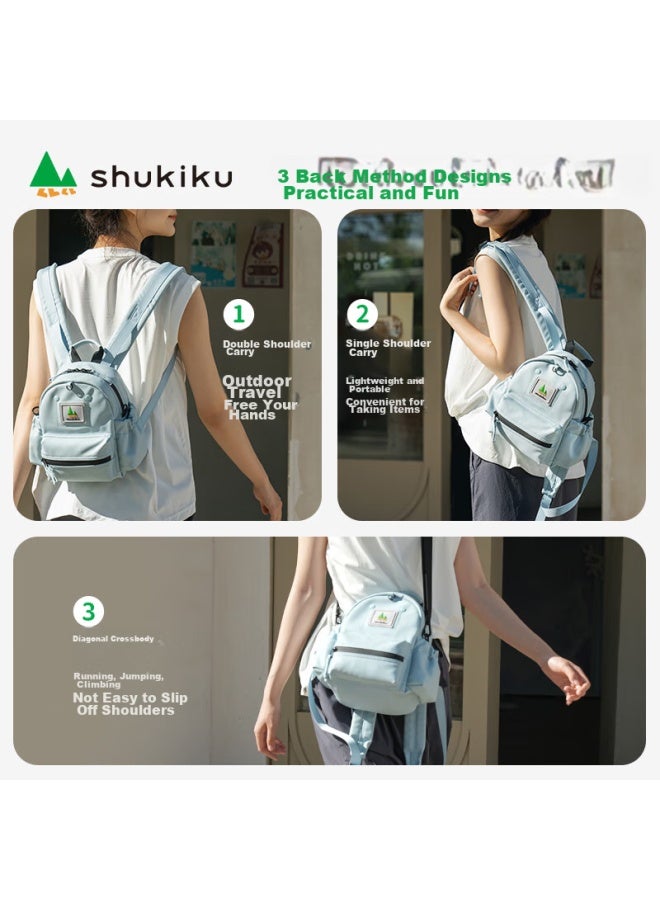 Shukiku Small Eraser Backpack For College Students, Men And Women, Couples Style, Fashionable Versatile Casual Travel Ultra-light Backpack, Lava Black, Size L - Image 3