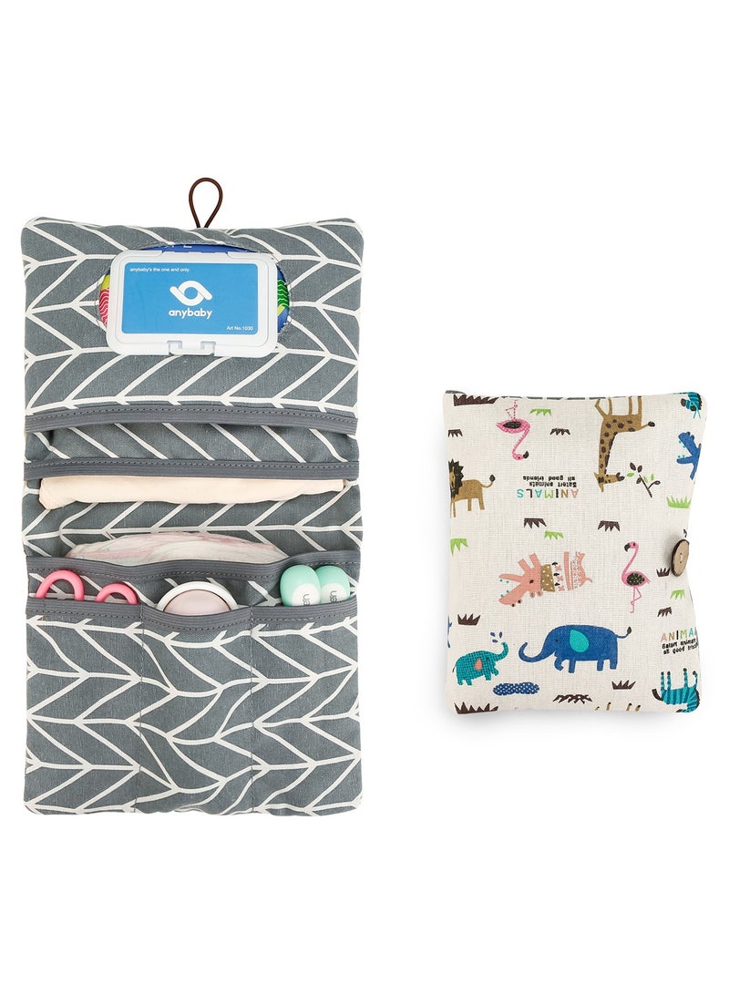 RedMapleTEK Baby Wash Bag, Storage Bag For Diapers, Wipes, Tissues And Other Baby Supplies - Image 1