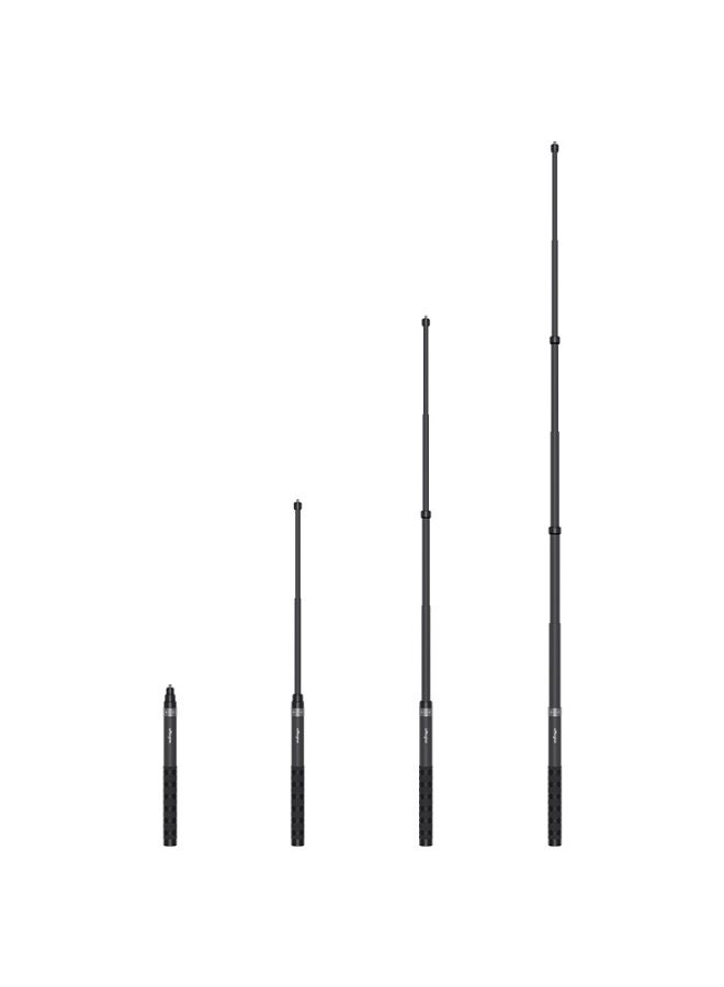 aMagisn 1.2m Carbon Fiber Invisible Selfie Stick for Insta360 X5/DJI/GoPro, 4-Stage Telescopic Design, Compact 27cm Folded Length, 1/4 Screw, Tripod Expandable, Lightweight & Durable Pole