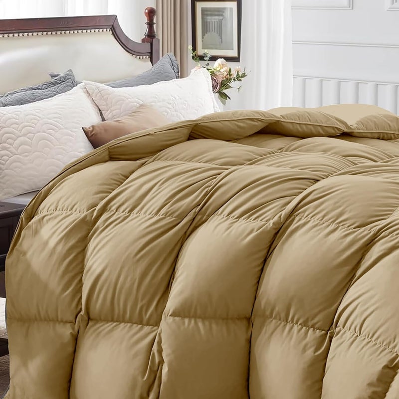 BEDDY FUSION 500 GSM Winter Comforter Double Bed Size 90X100 Premium Collection Heavy Winter Quilted Comforter 500 GSM Microfiber Fill DuvetBlanket Double Bed Beige Color - Image 3