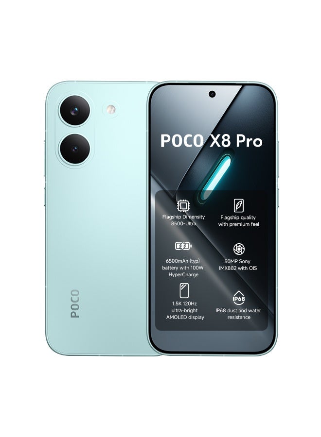 Xiaomi POCO X8 Pro Dual SIM 5G Green 8GB RAM 256GB - Global Version - Image 1