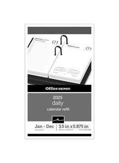 Office Depot Depot Daily Desk Calendar Refill, 3-1/2" X 6", Traditional, January 2025 To December 2025, Sp717D5025  - Image 1