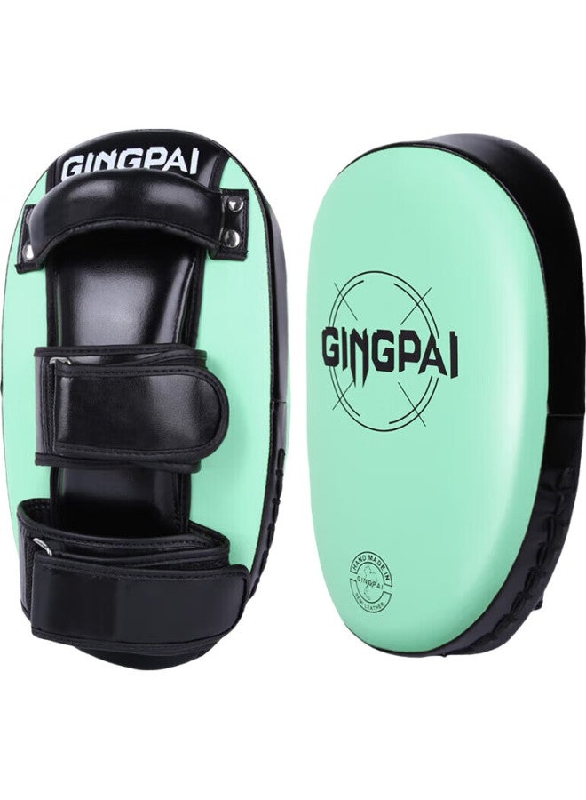 Competing pie Jingpai Arc-Shaped Sanda, Muay Thai, Fighting Training, Leg Kicking Target, Universal Thickened Shield, Sky Blue - Image 2
