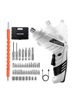 SYOSI Electric Screwdriver Cordless 3N·m Max Torque Electric Screwdriver Kit with 47 Accessories 3.6V Cordless Screwdriver with USB Cable LED Light for Home Office DIY  - Image 1
