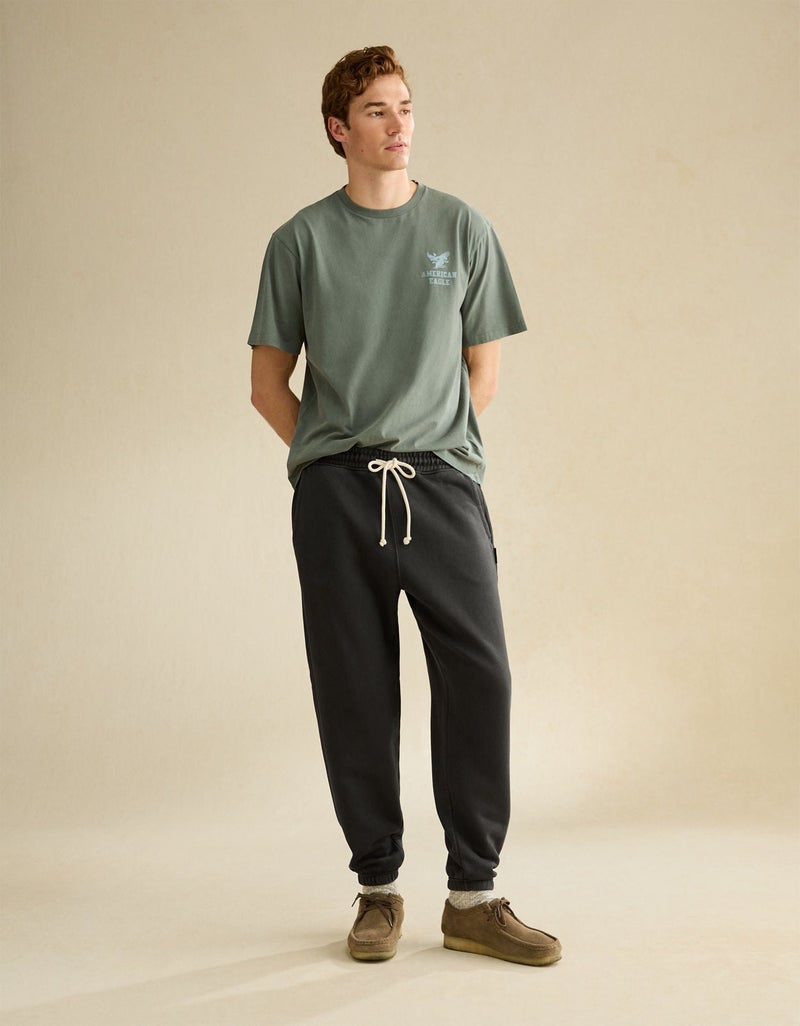 American Eagle AE Laidback Luxe Heavyweight Open-Hem Sweatpant - Image 1