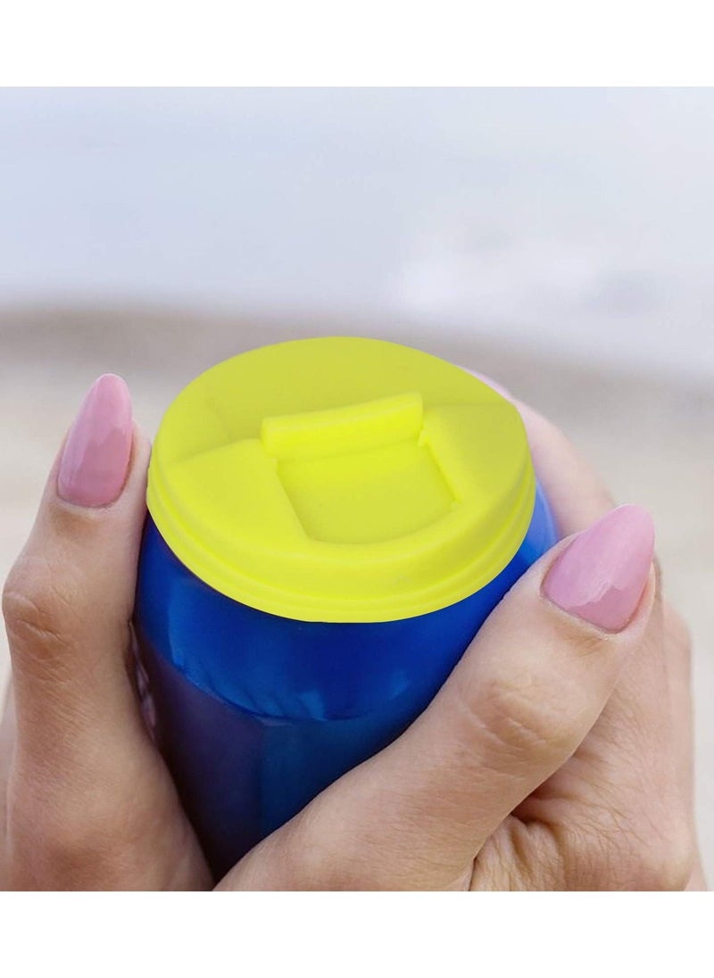 SYOSI, 4 Pcs Soda Water Juice Can Covers, Tin Cans Leakproof Cap Press Type Cap for Carbonated Water Can  - Image 4