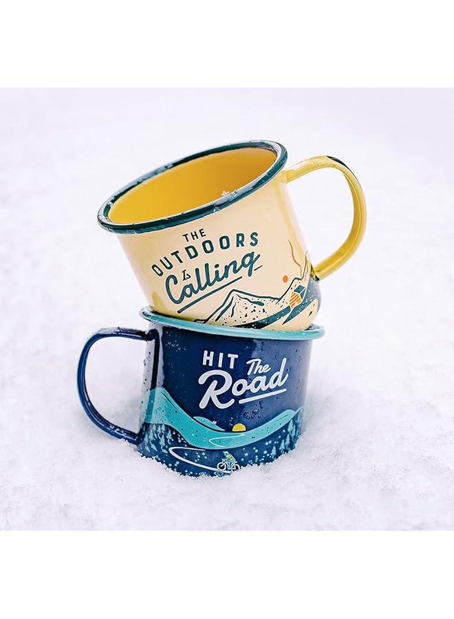 GENTLEMEN'S HARDWARE Enamel Mug Outdoors is Calling 11 fl.oz / 325 ml - Image 3
