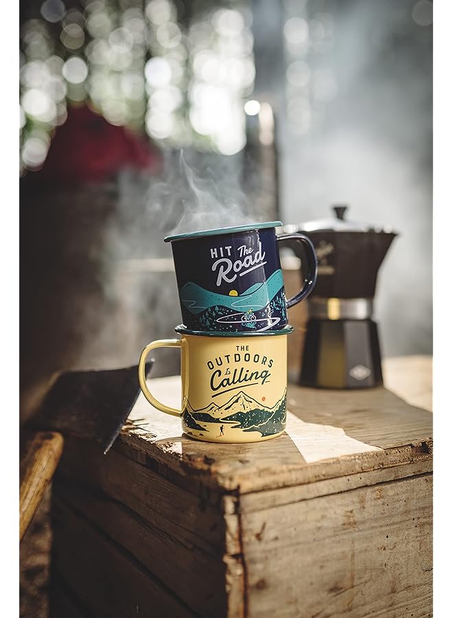 GENTLEMEN'S HARDWARE Enamel Mug Outdoors is Calling 11 fl.oz / 325 ml - Image 2