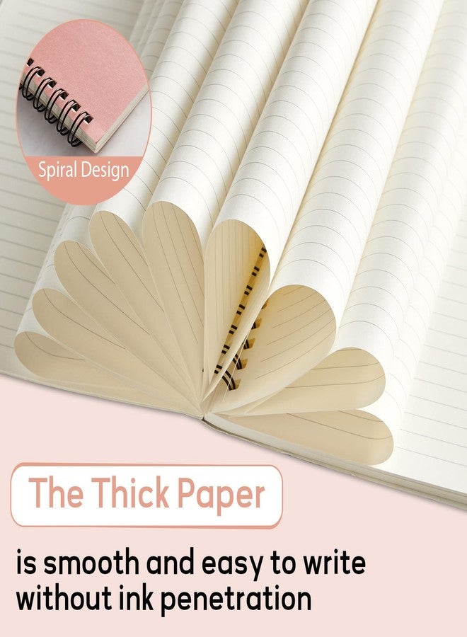 gisgfim 8 Pack Spiral Notebook A5 8.3 x 5.7 Inch College Ruled Spiral Journal Notebook 100 Pages/50 Sheets School Professional Journaling Notebooks for Business Work School Office Supplies(Morandi Colors) - Image 5