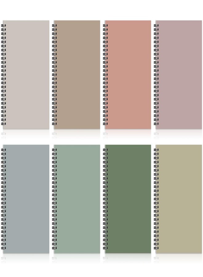 gisgfim 8 Pack Spiral Notebook A5 8.3 x 5.7 Inch College Ruled Spiral Journal Notebook 100 Pages/50 Sheets School Professional Journaling Notebooks for Business Work School Office Supplies(Morandi Colors) - Image 1