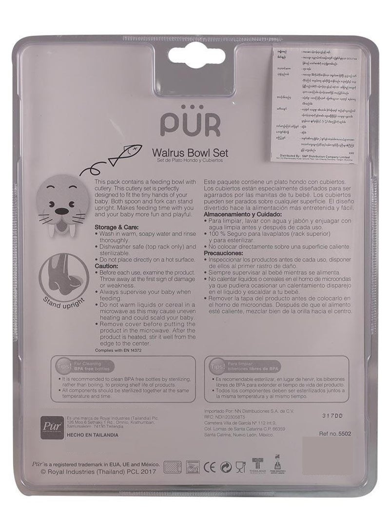 Pur Walrus Mealtime Set Green - Image 3