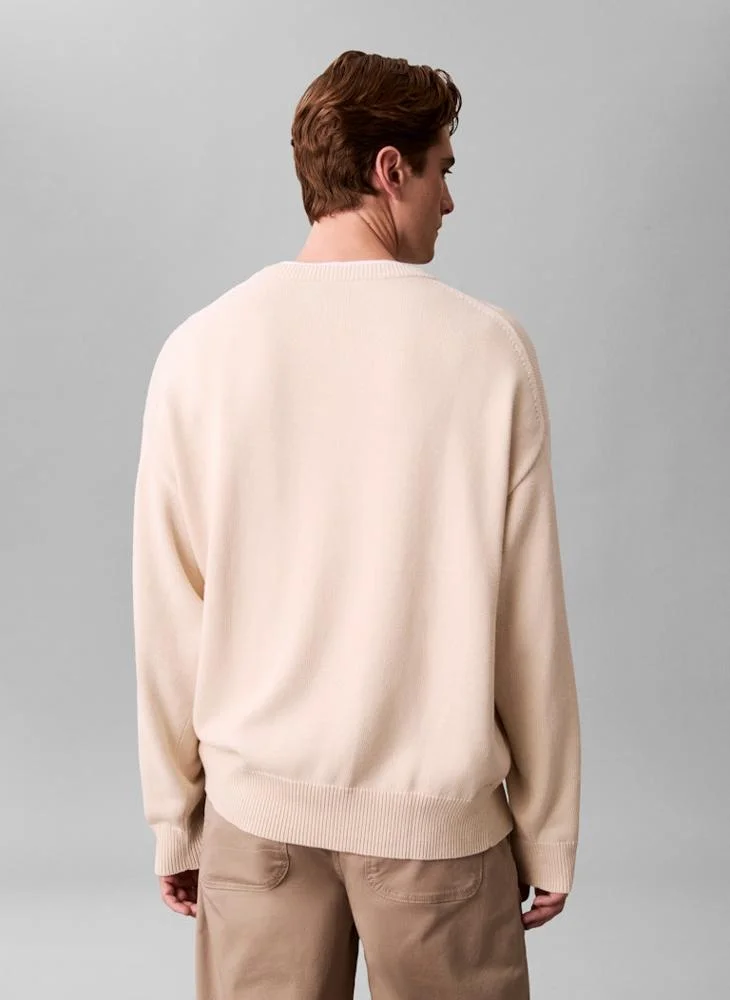 Calvin Klein Jeans Crew Neck Long Sleeve Sweater